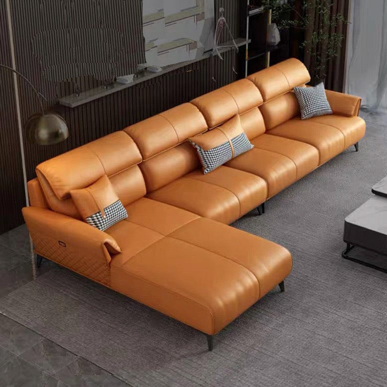 Home Atelier Lawrence Leather Sectional Sofa