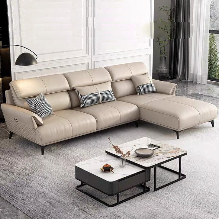 Home Atelier Lawrence Leather Sectional Sofa