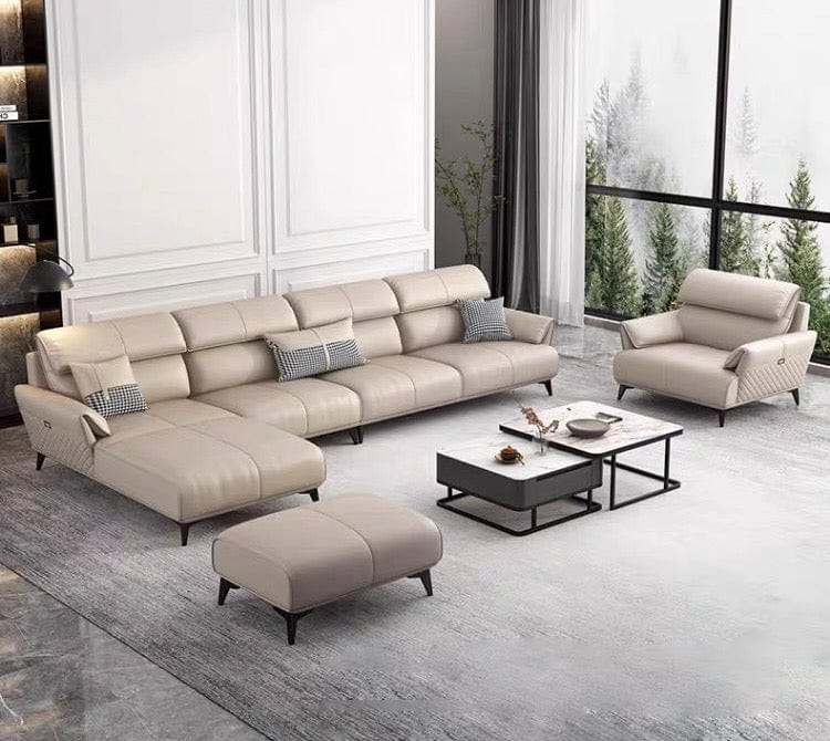 Home Atelier Lawrence Leather Sectional Sofa