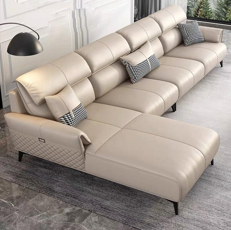 Home Atelier Lawrence Leather Sectional Sofa