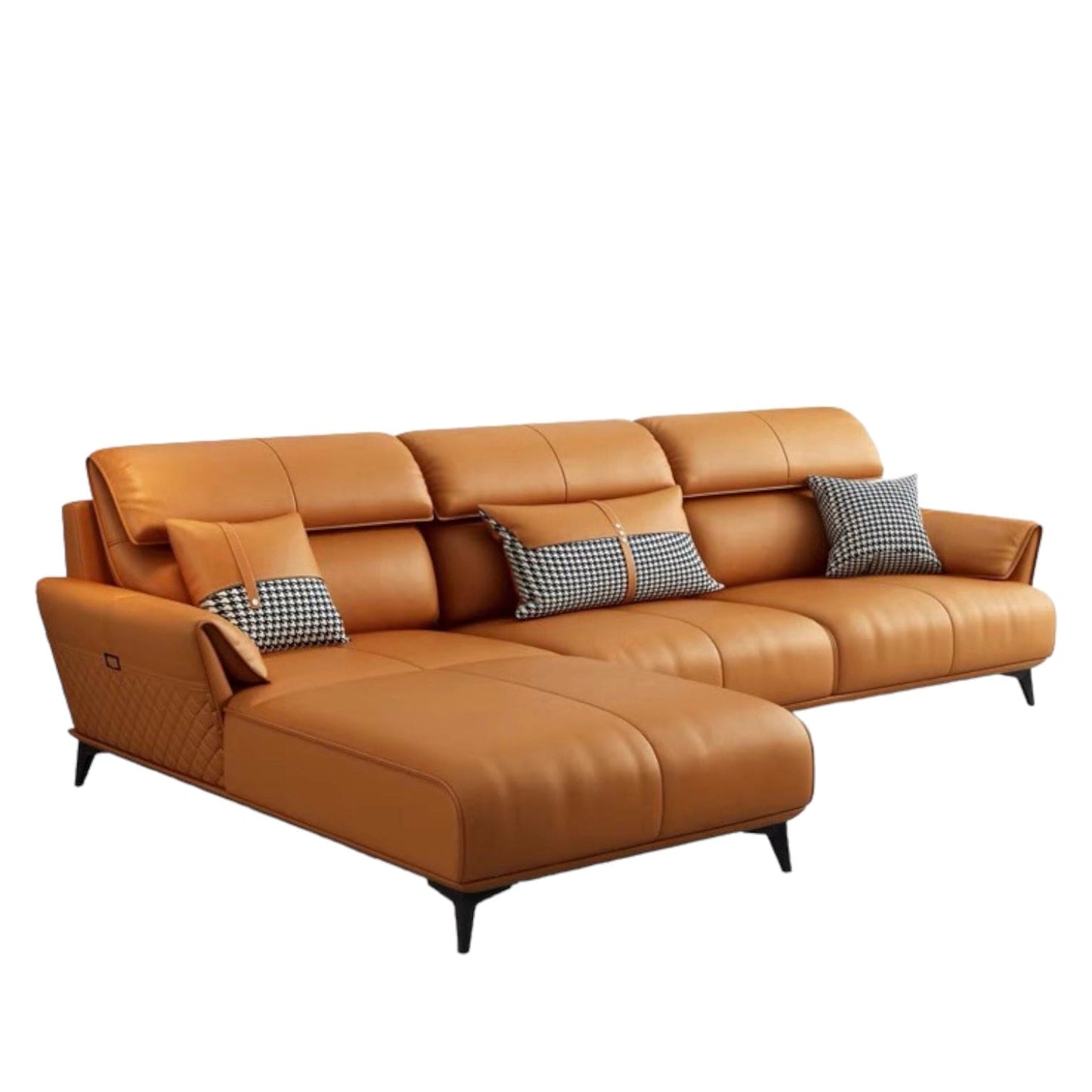 Home Atelier Lawrence Leather Sectional Sofa
