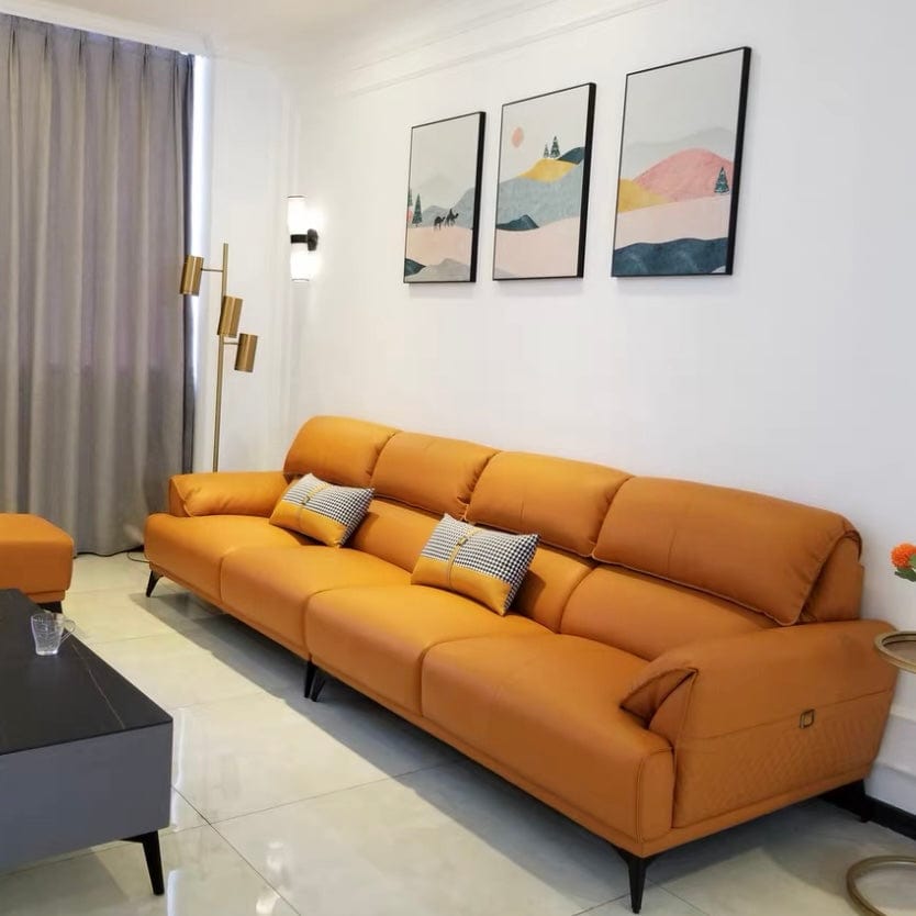 Home Atelier Lawrence Leather Sectional Sofa
