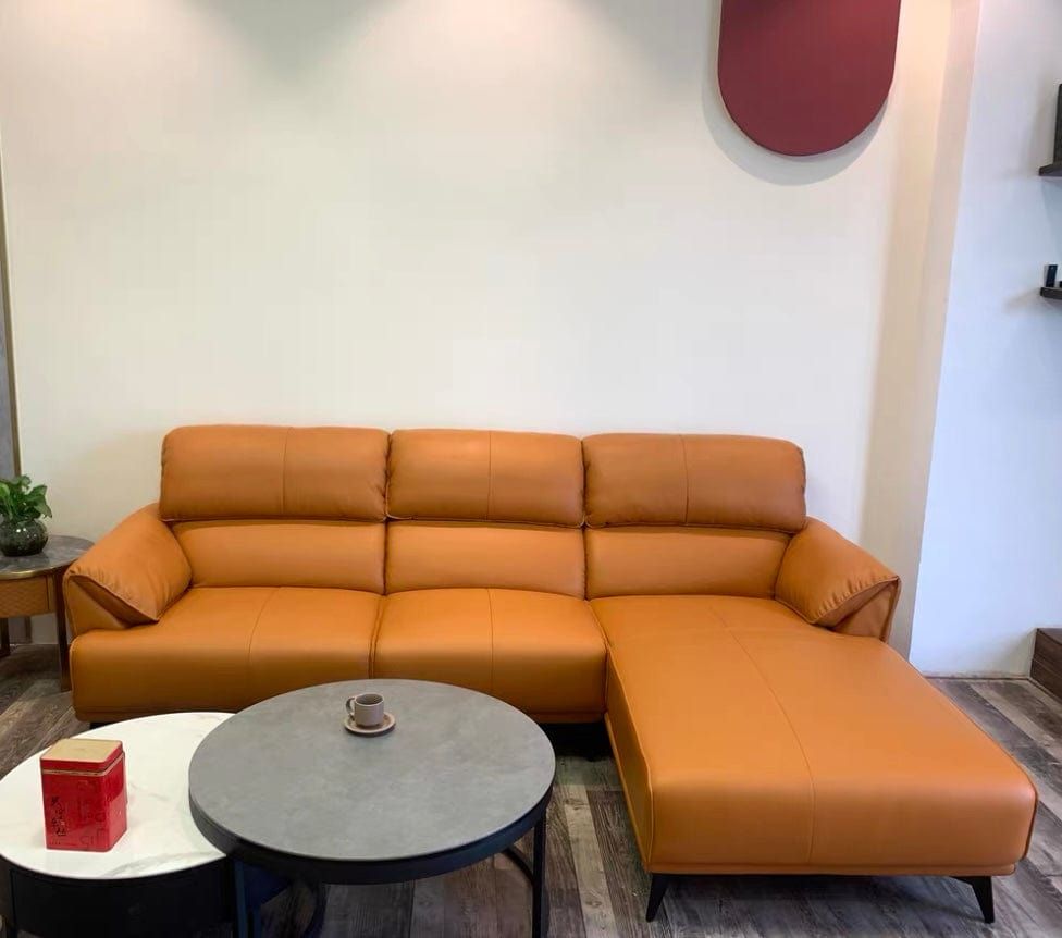 Home Atelier Lawrence Leather Sectional Sofa