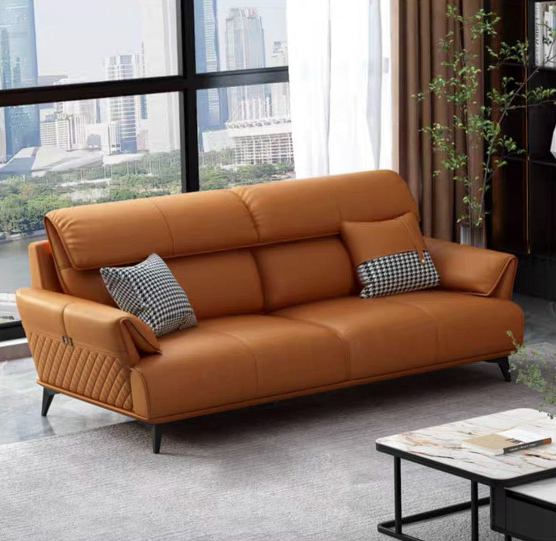 Home Atelier Lawrence Leather Sectional Sofa