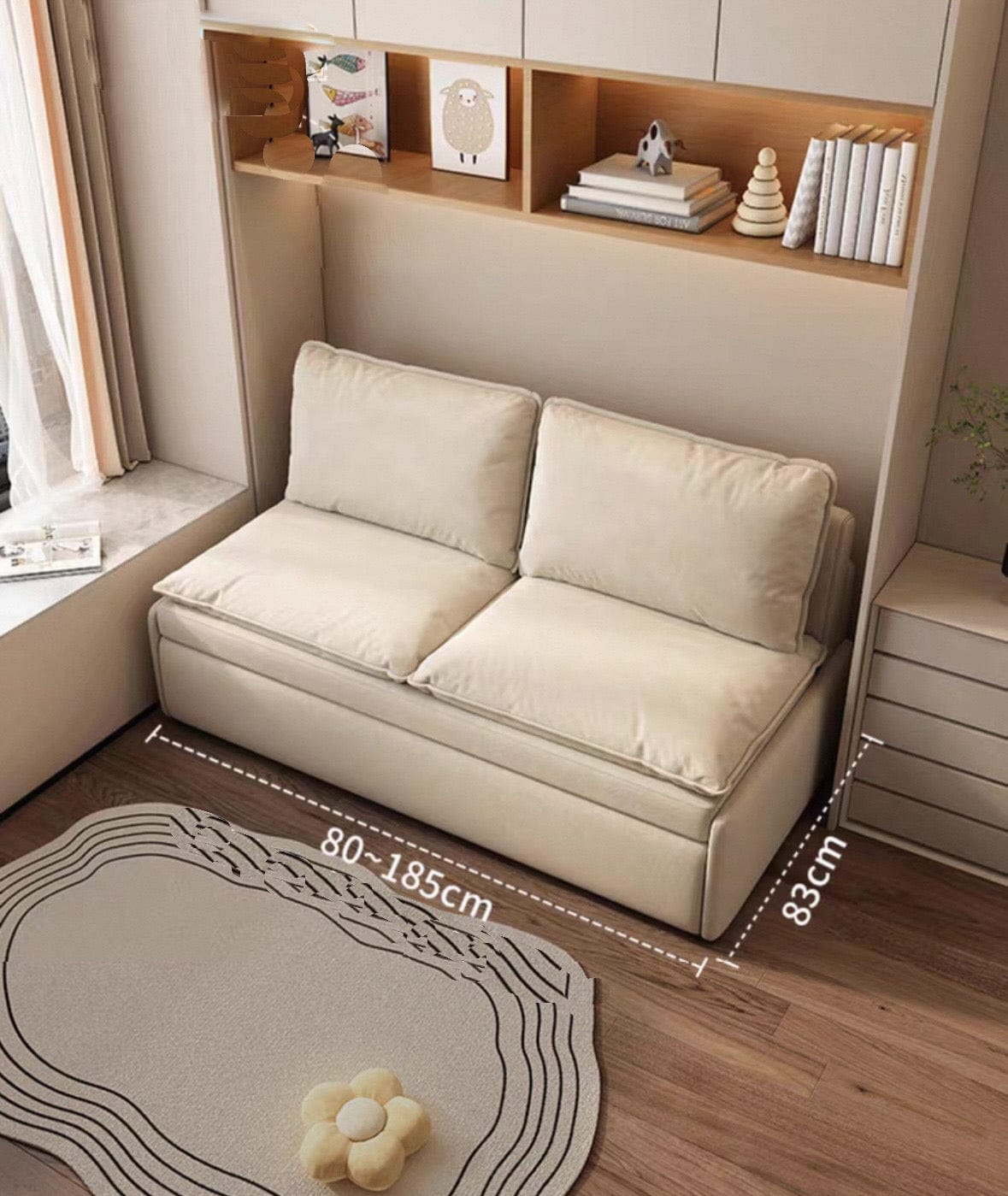 Home Atelier Leah Scratch Resistant Foldable Sofa Bed