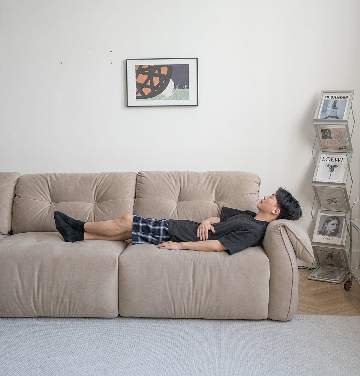 Home Atelier Leanne Scratch Resistant Electric Sofa Bed