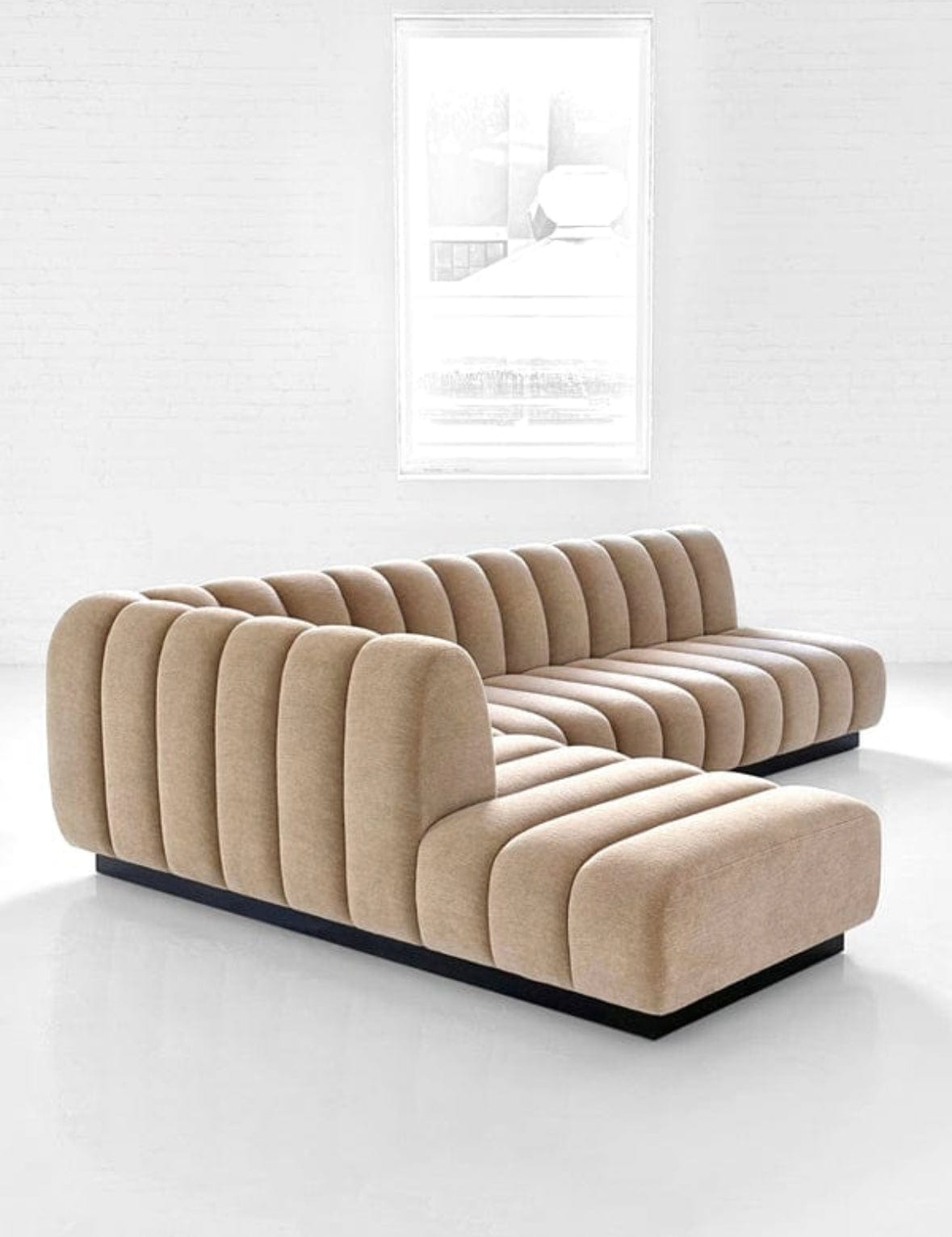 Home Atelier Lint Sectional Scratch Resistant Sofa