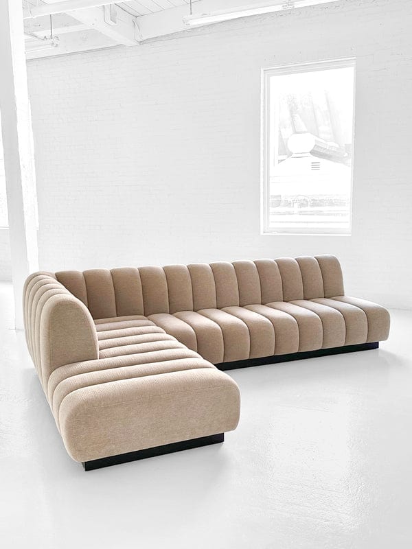 Home Atelier Lint Sectional Scratch Resistant Sofa