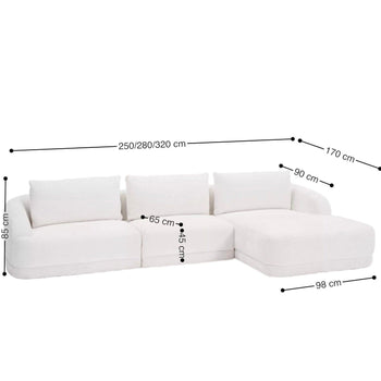 Home Atelier Louis Performance Boucle Sectional Sofa
