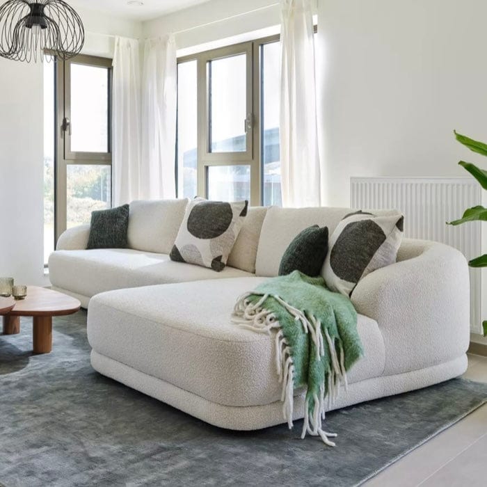 Home Atelier Louise Designer Sectional Round Chaise Sofa