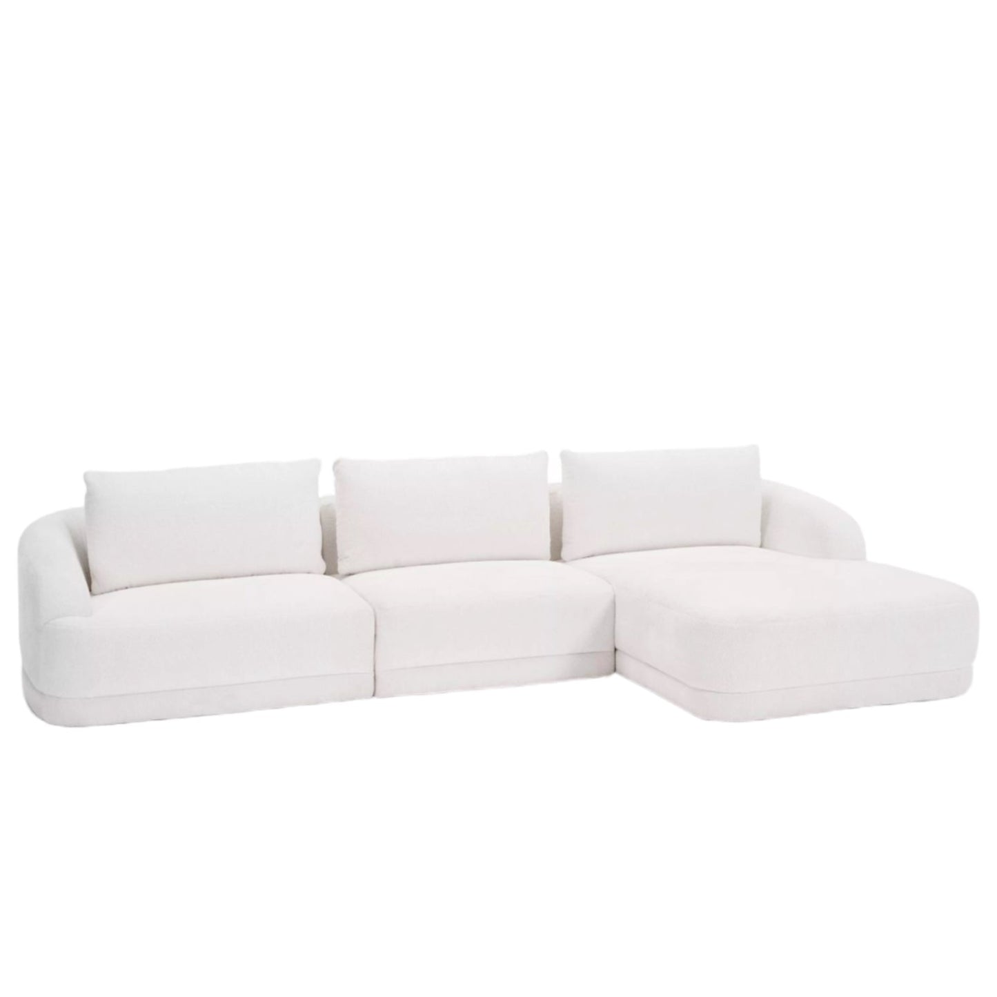Home Atelier Louise Designer Sectional Round Chaise Sofa