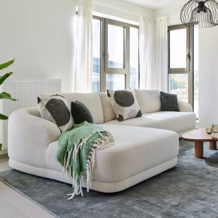 Home Atelier Louise Designer Sectional Round Chaise Sofa