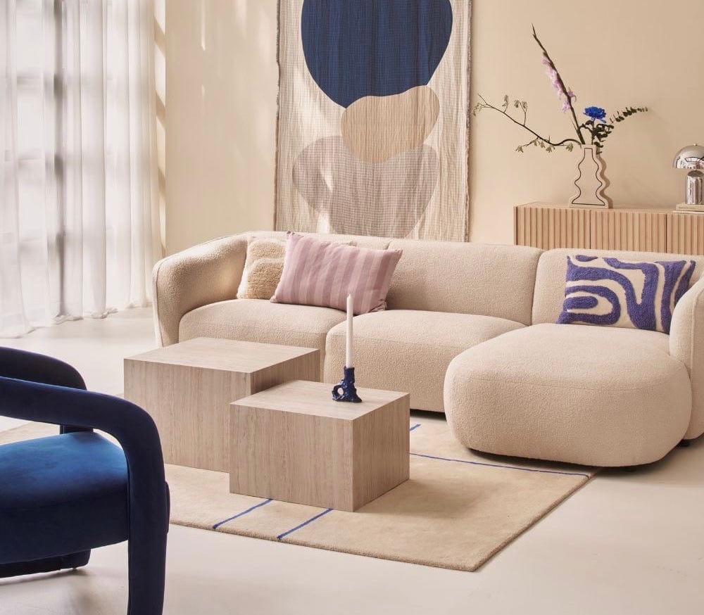 Home Atelier Lourve Designer Sectional Round Chaise Sofa