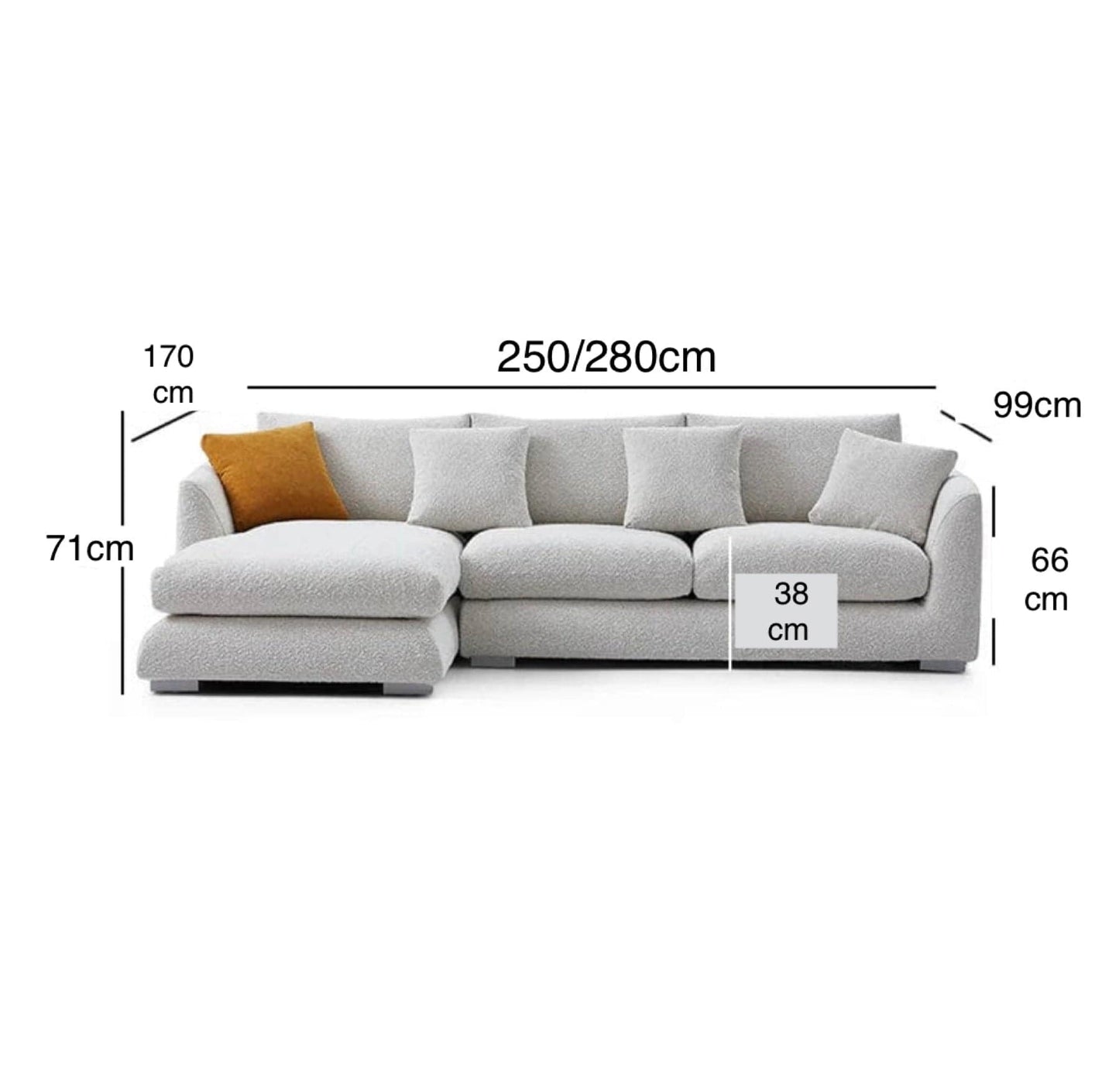 Home Atelier Maison Performance Boucle Sectional Sofa