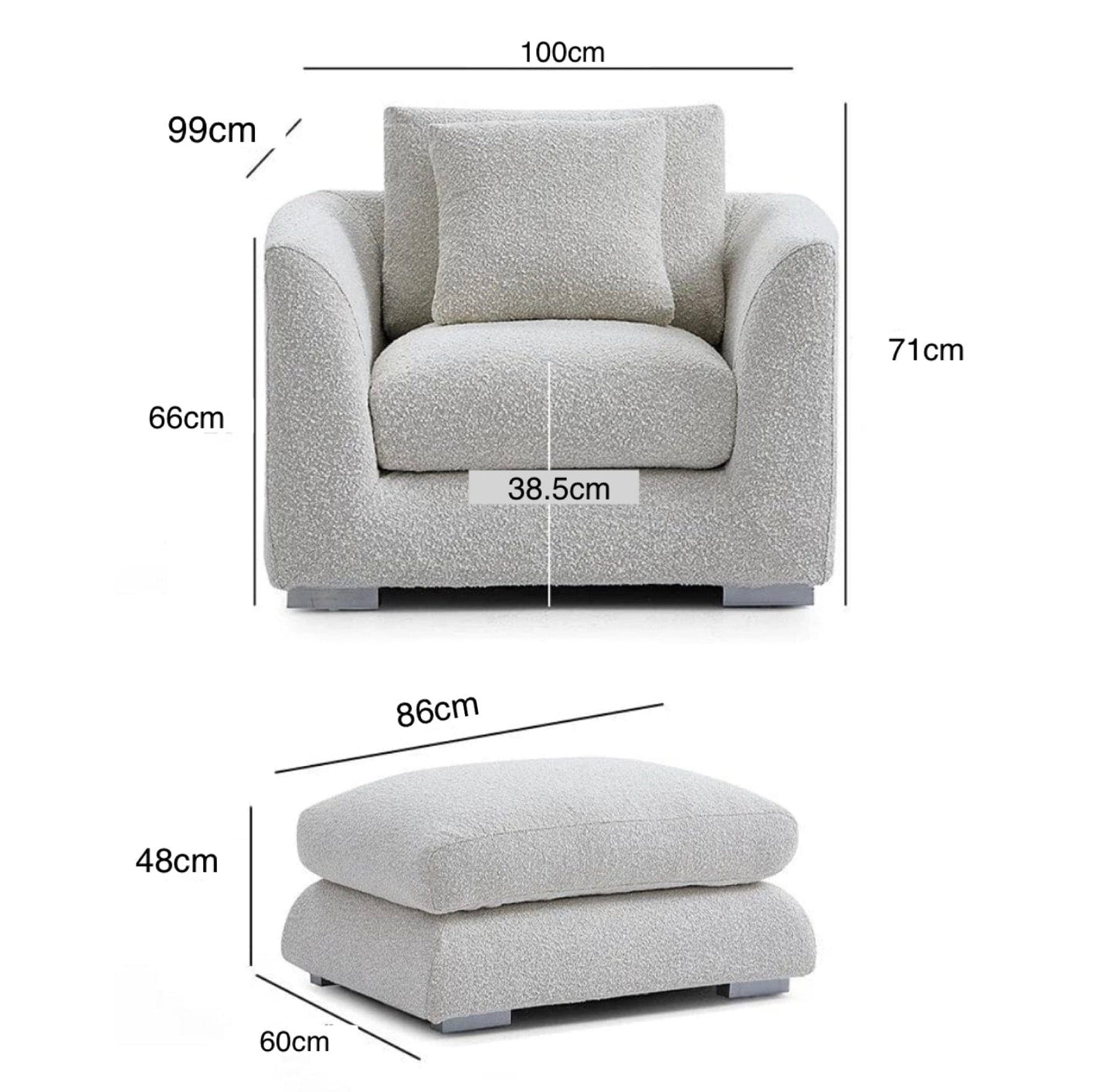 Home Atelier Maison Performance Boucle Sectional Sofa