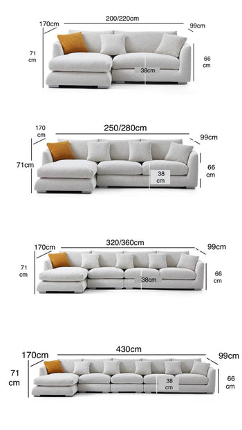 Home Atelier Maison Performance Boucle Sectional Sofa