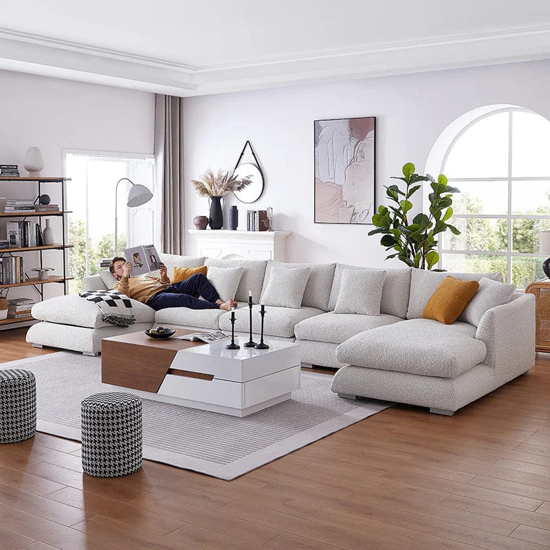 Home Atelier Maison Performance Boucle Sectional U-shape Sofa