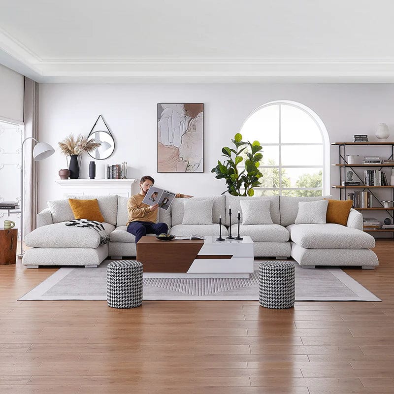 Home Atelier Maison Performance Boucle Sectional U-shape Sofa