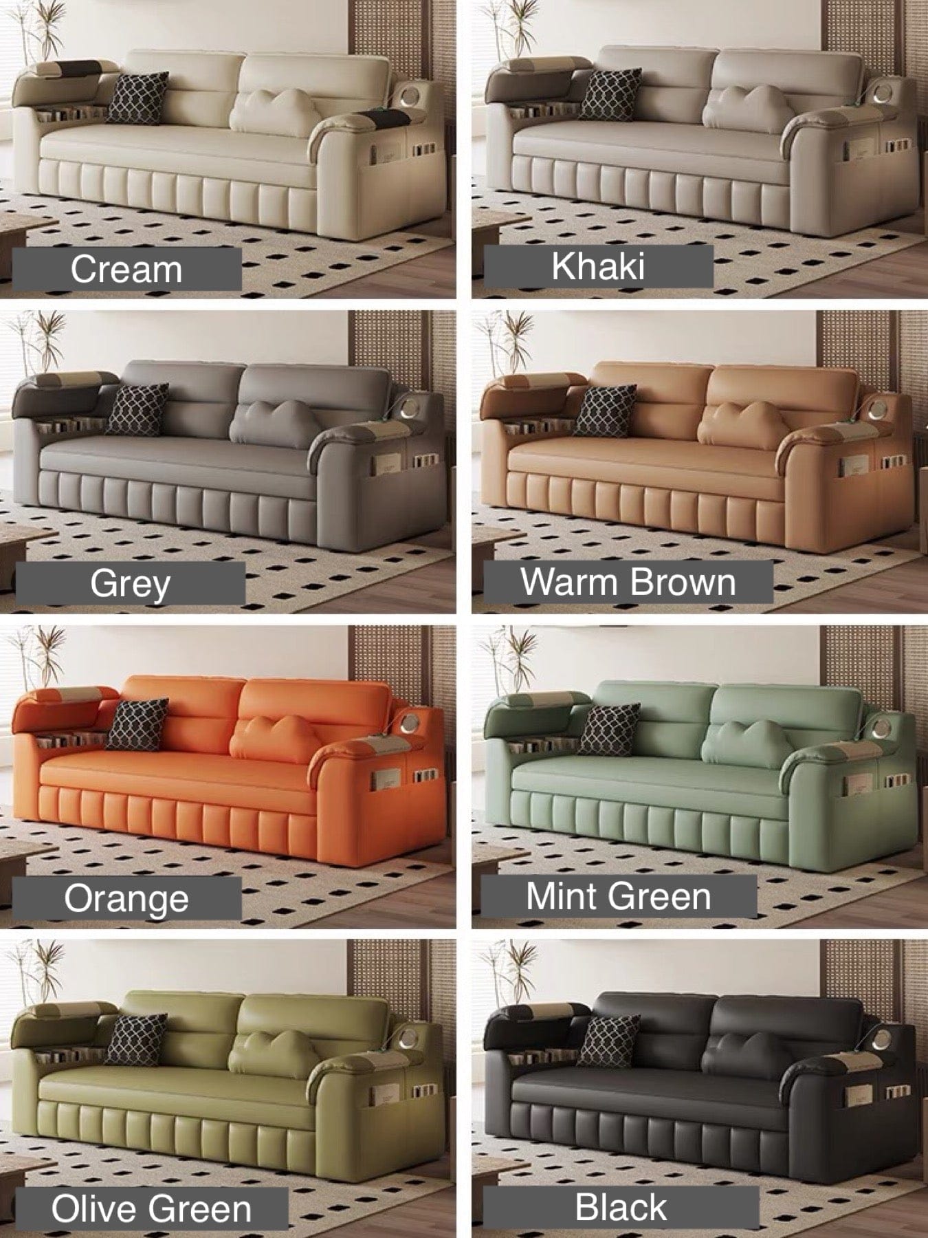 Home Atelier Mariano Scratch Resistant Storage Sofa Bed