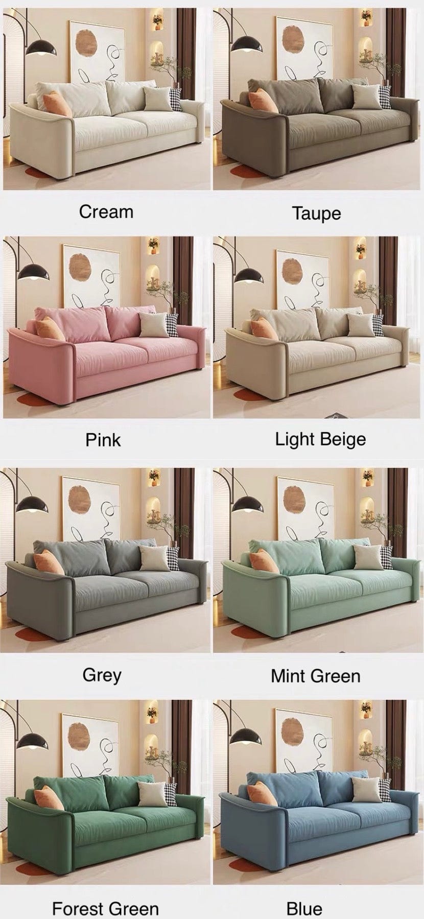 Home Atelier Matt Foldable Sofa Bed with Mattress