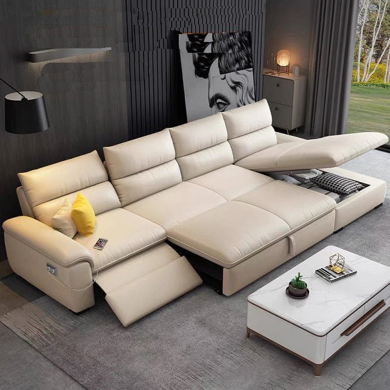 Home Atelier Maurice Electric Recliner Leather Sofa Bed