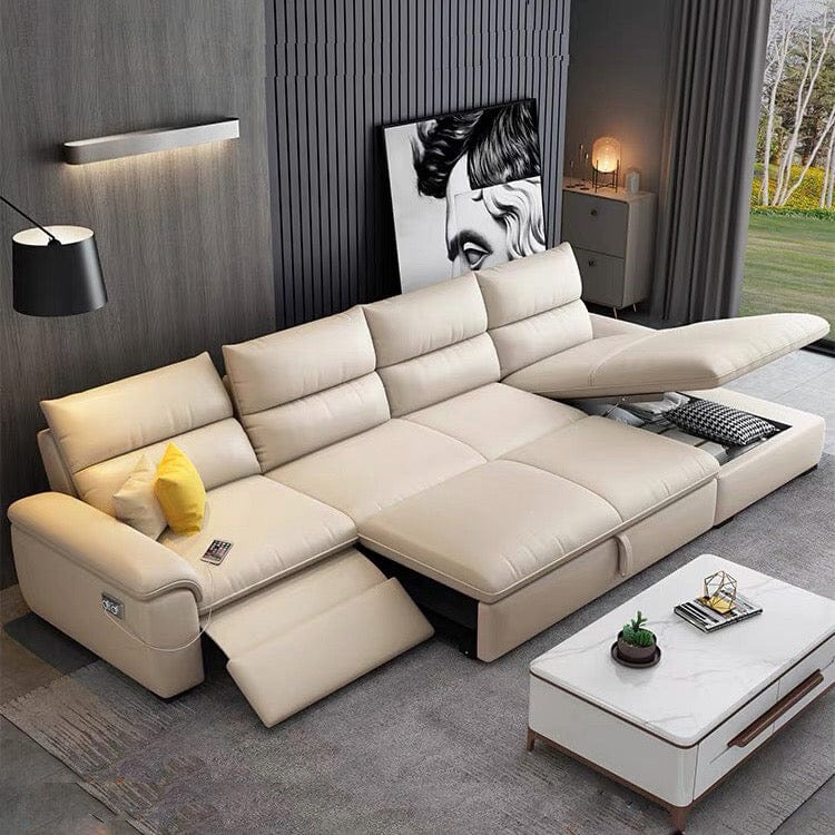 Home Atelier Maurice Electric Recliner Leather Sofa Bed