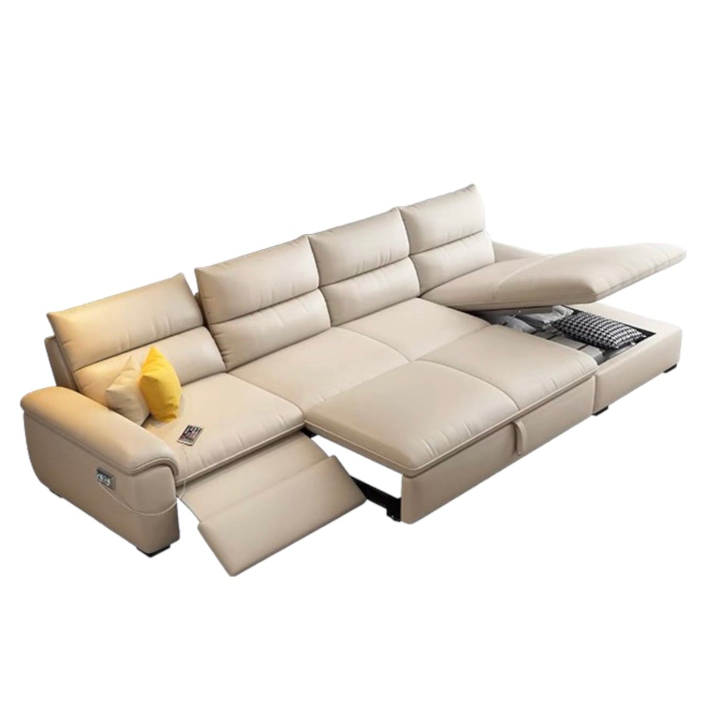 Home Atelier Maurice Electric Recliner Leather Sofa Bed