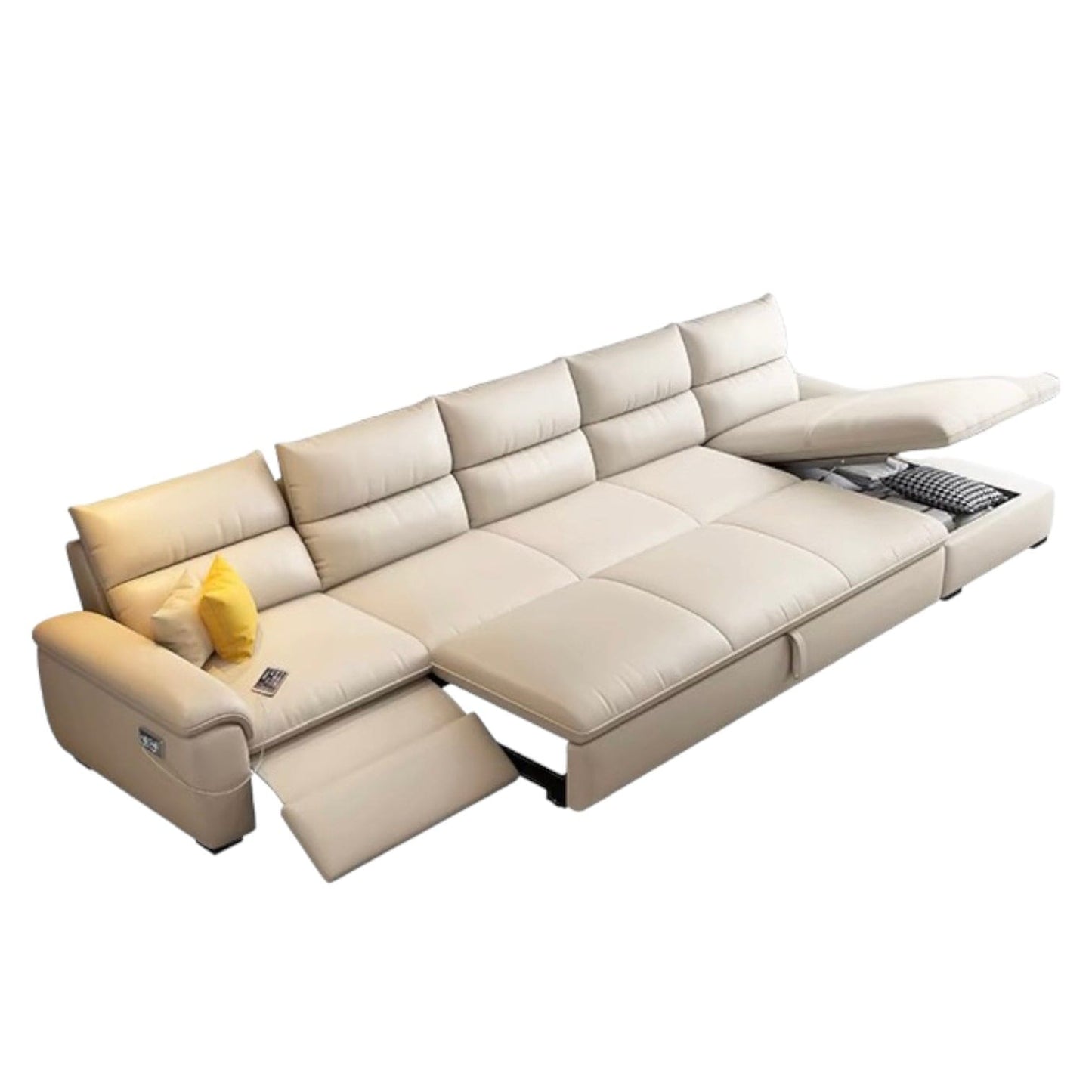 Home Atelier Maurice Electric Recliner Leather Sofa Bed