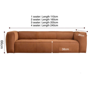 Home Atelier Maven Scratch Resistant Leather Sofa