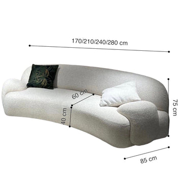 Home Atelier Maysen Performance Boucle Curve Sofa