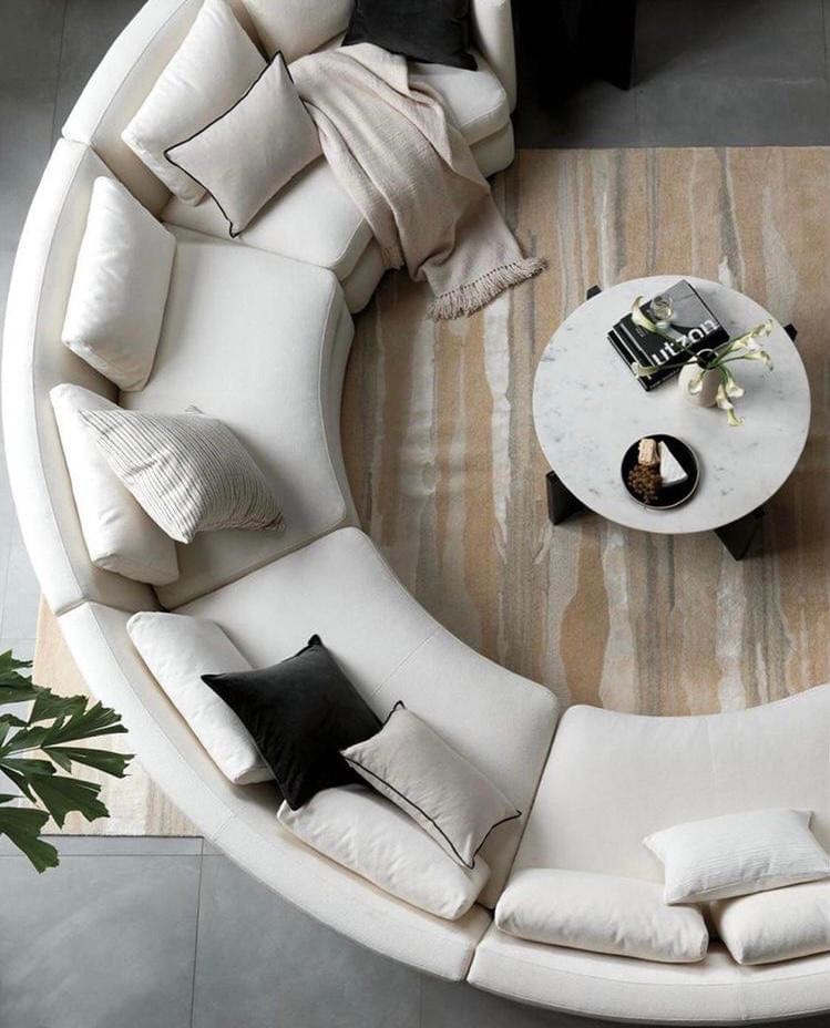 Home Atelier Melanie Performance Boucle Curve Sofa