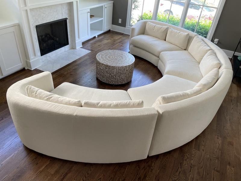Home Atelier Melanie Performance Boucle Curve Sofa