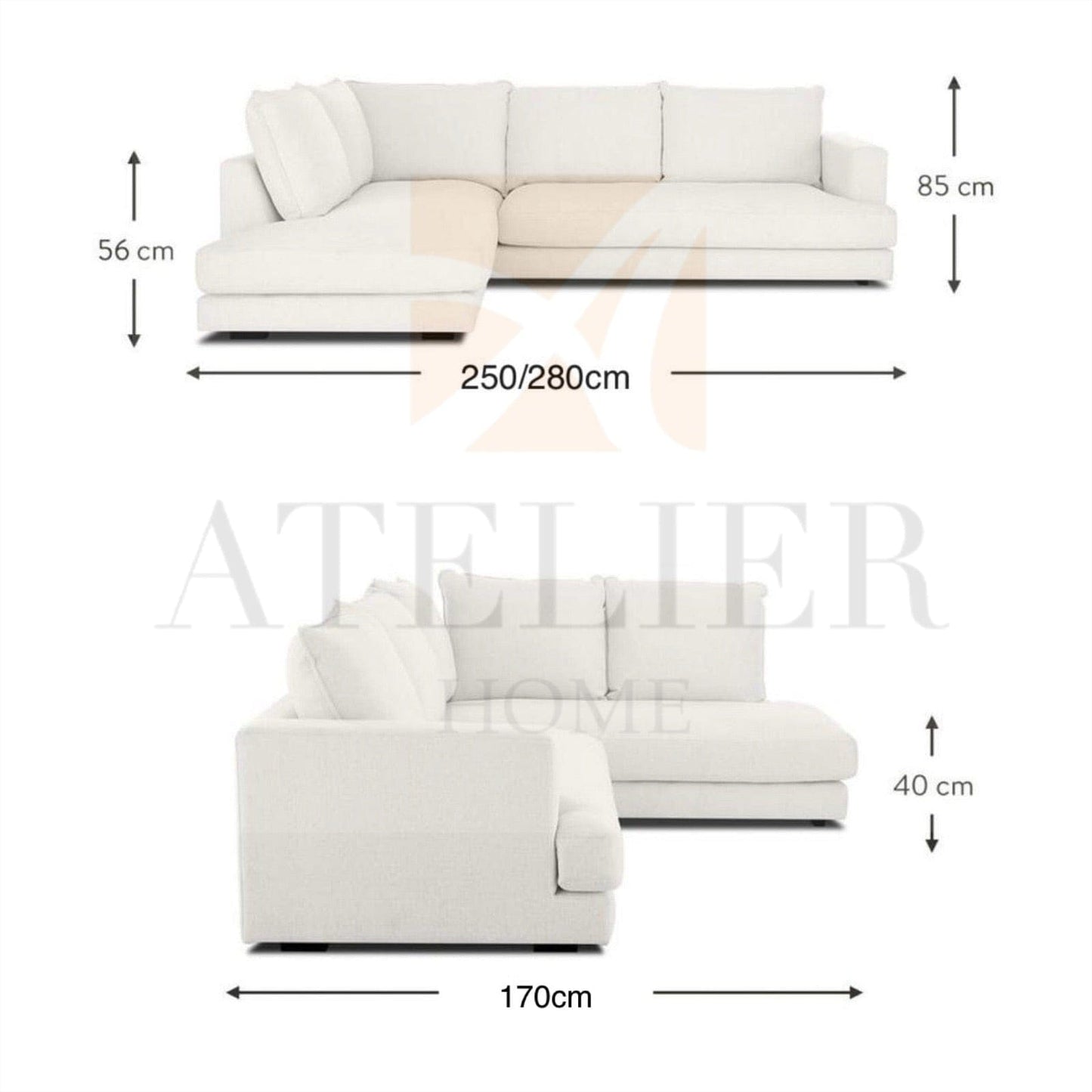 Home Atelier Melia Sectional Sofa