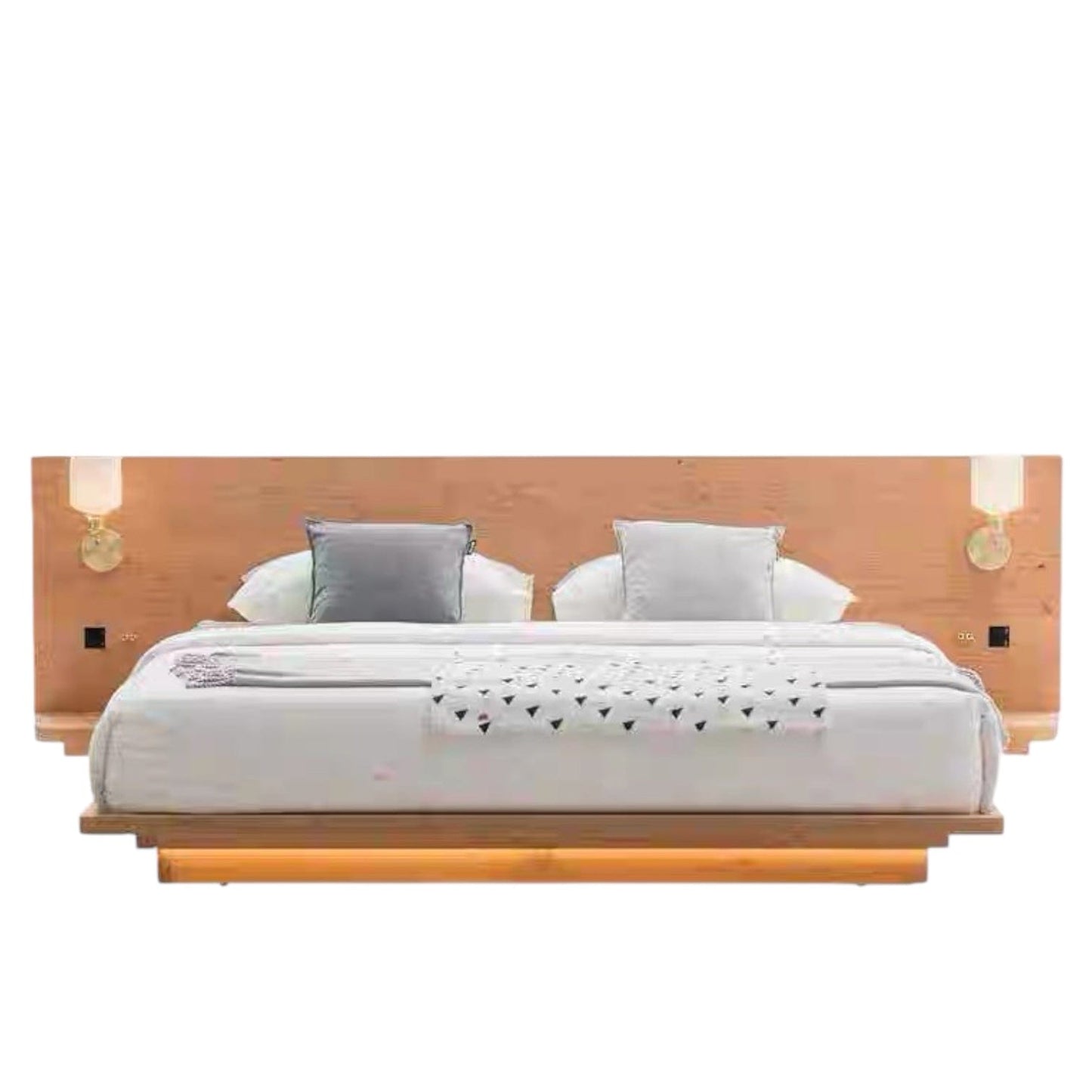 Home Atelier Melissa Floating Wooden Bed Frame