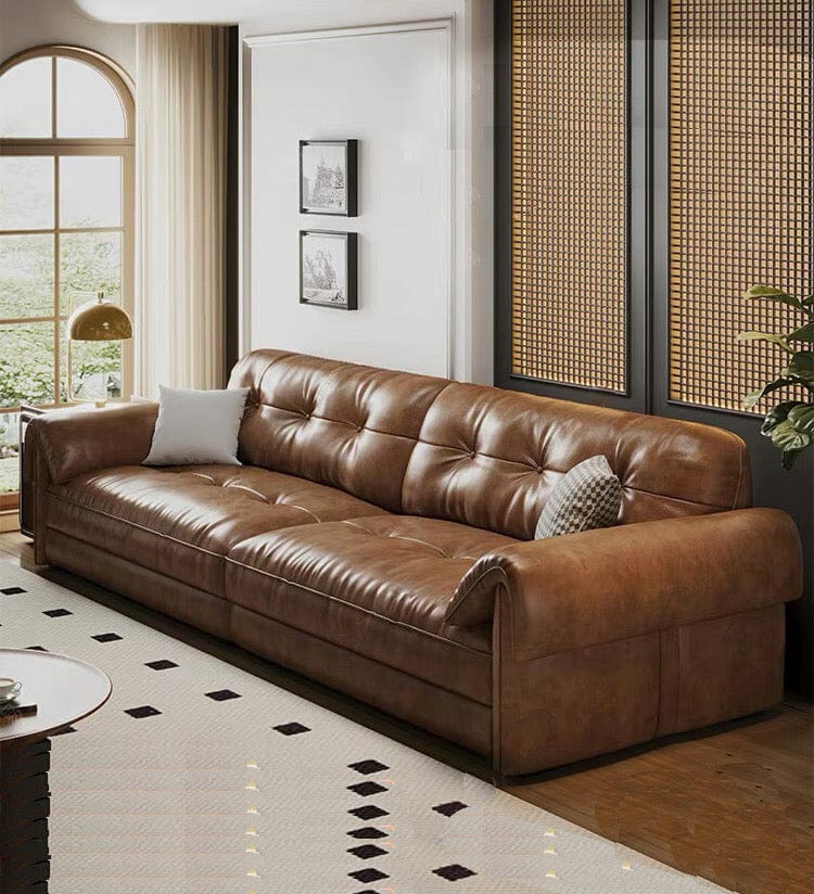 Home Atelier Melvin Sectional Leather Sofa