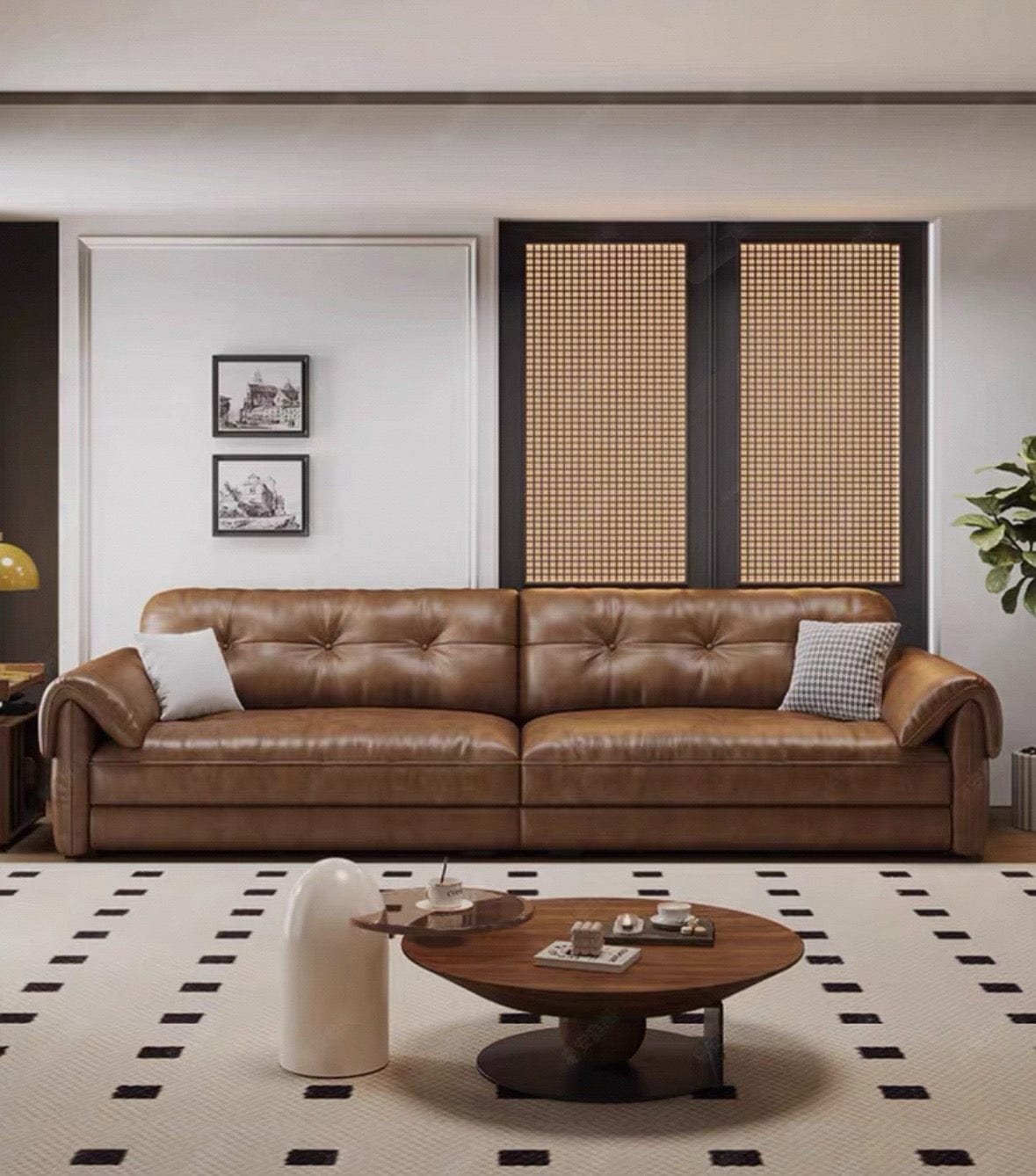 Home Atelier Melvin Sectional Leather Sofa