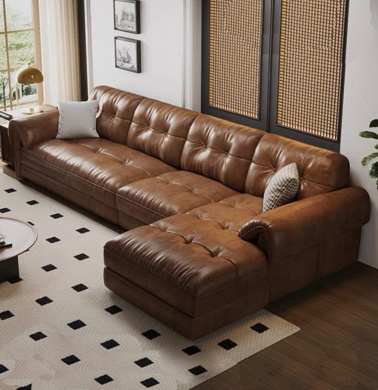 Home Atelier Melvin Sectional Leather Sofa