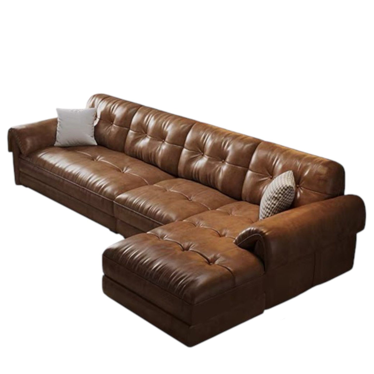 Home Atelier Melvin Sectional Leather Sofa