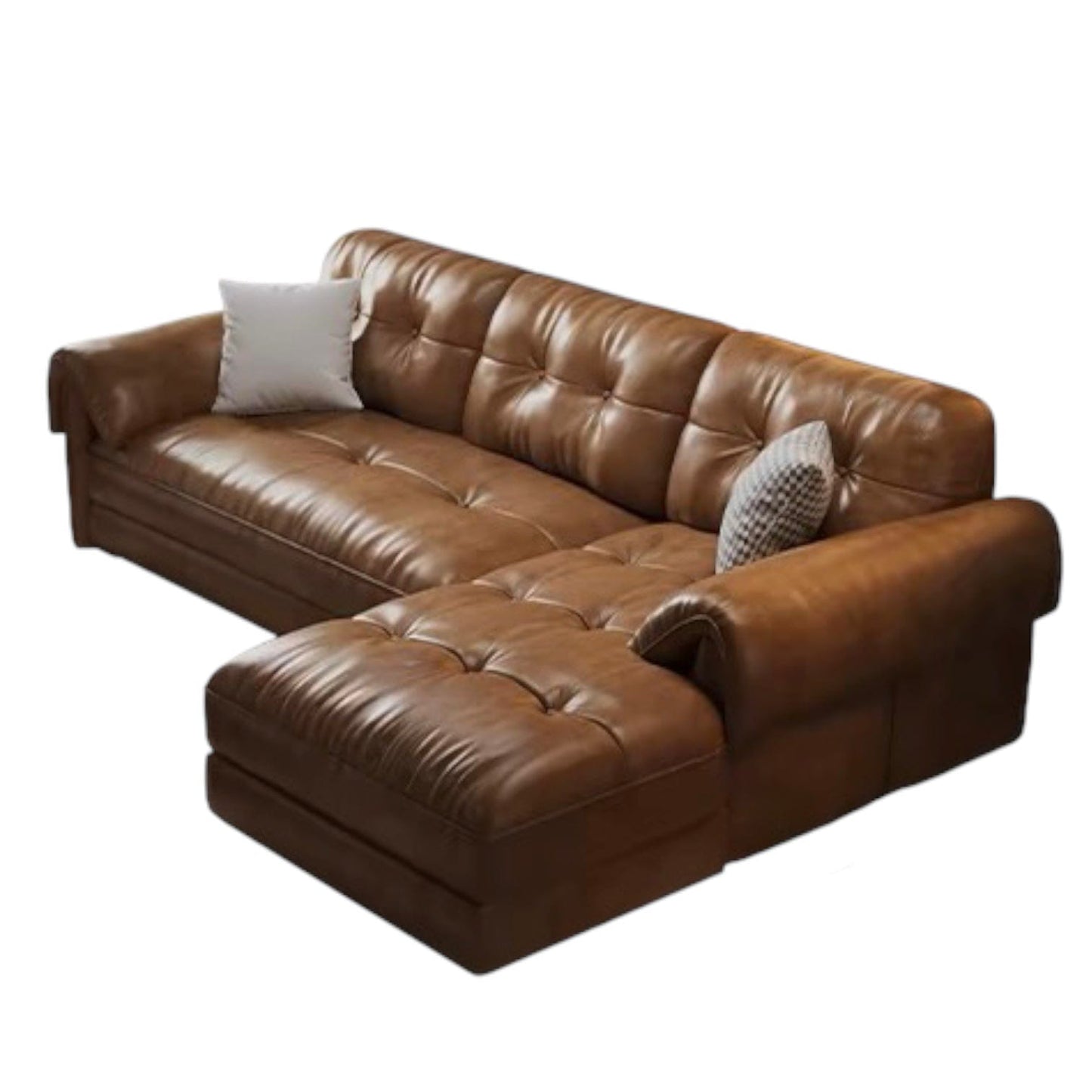 Home Atelier Melvin Sectional Leather Sofa