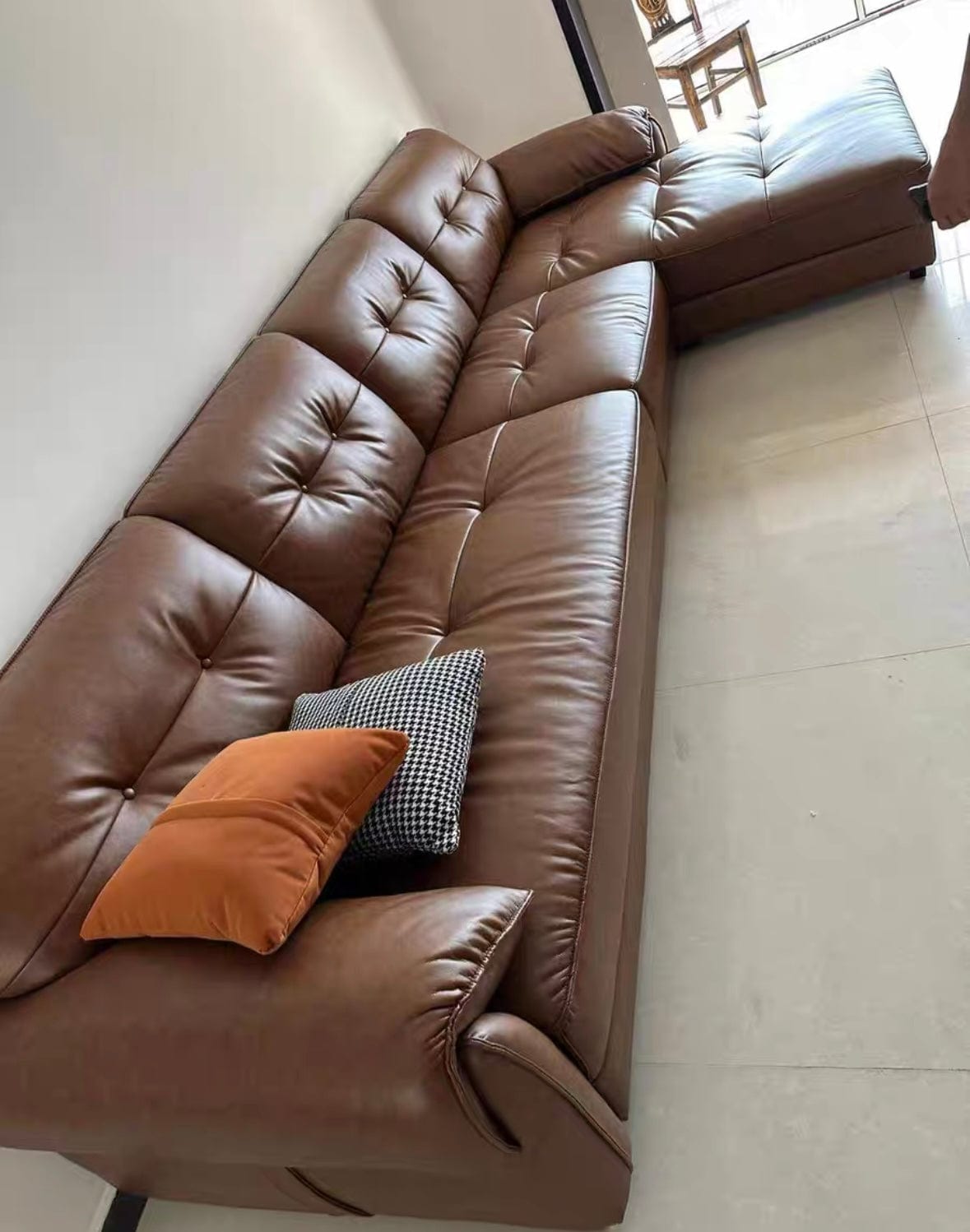 Home Atelier Melvin Sectional Leather Sofa