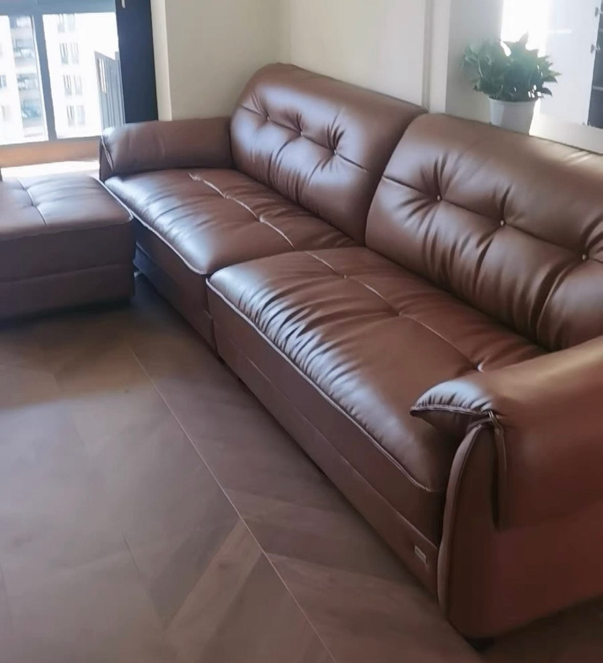 Home Atelier Melvin Sectional Leather Sofa