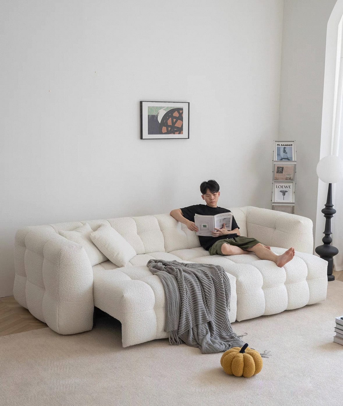 Home Atelier Mercier Boucle Electric Sofa Bed