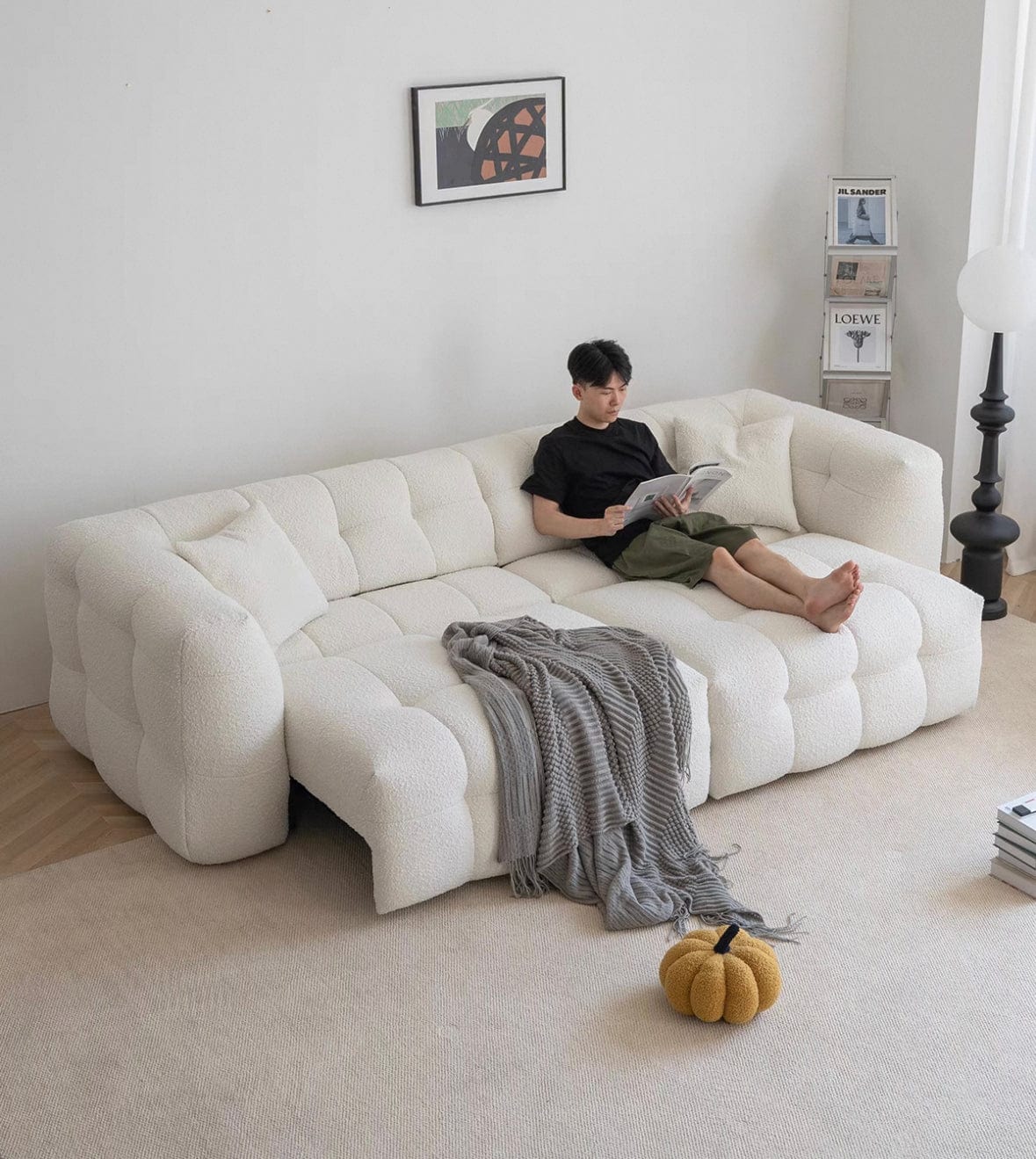 Home Atelier Mercier Boucle Electric Sofa Bed