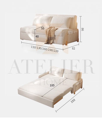 Home Atelier Meyson Scratch Resistant Storage Sofa Bed