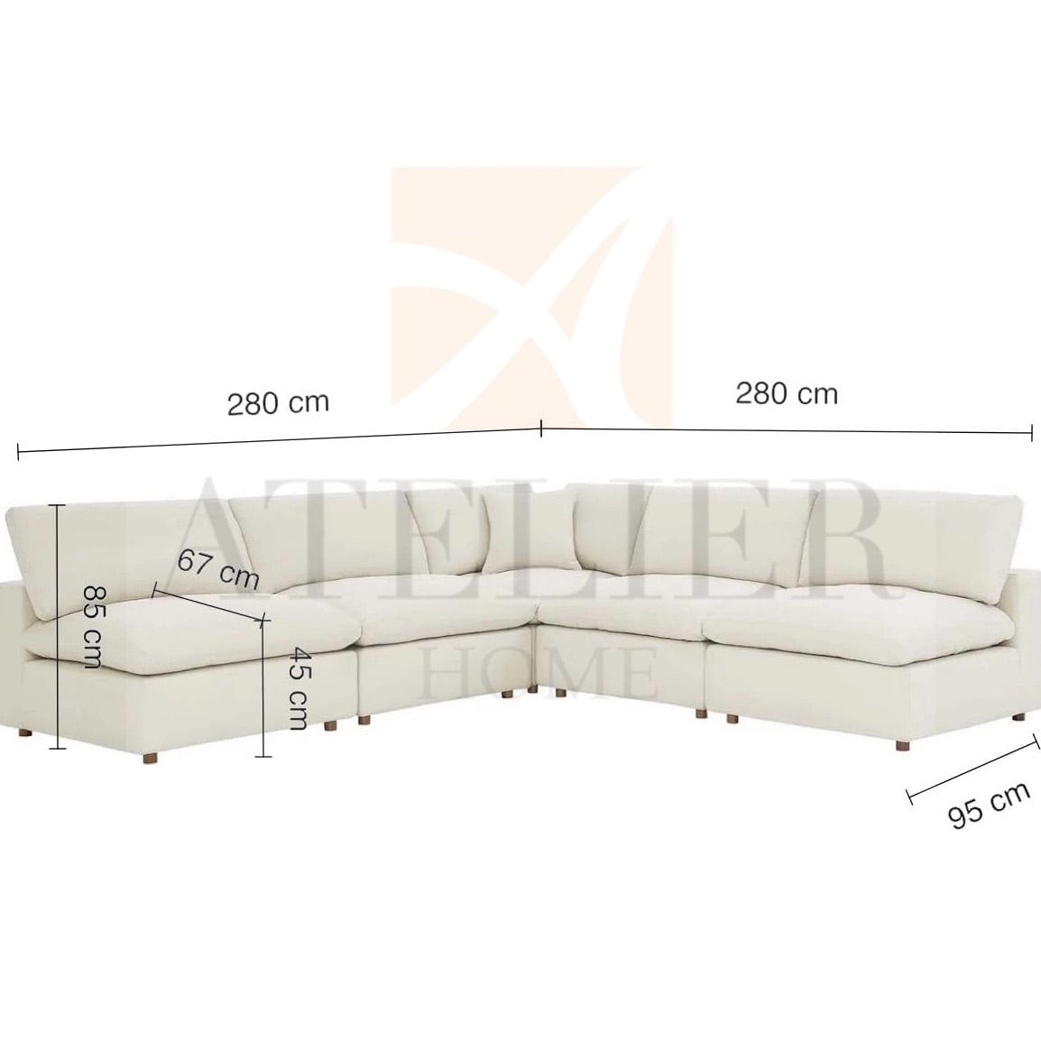 Home Atelier Miko Sectional Sofa