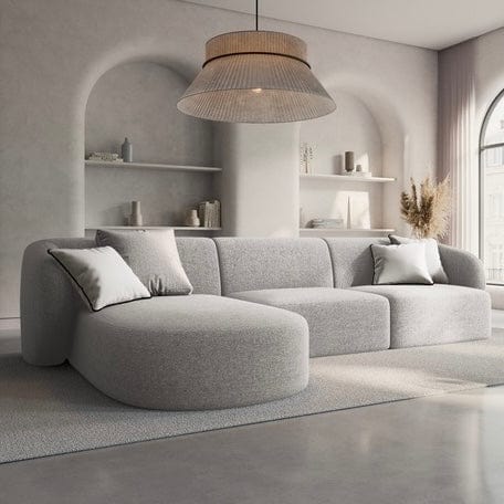 Home Atelier Milanov Sectional Boucle Sofa