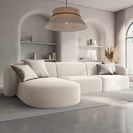 Home Atelier Milanov Sectional Boucle Sofa