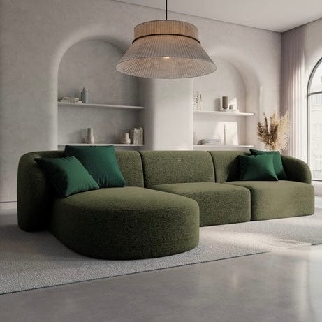 Home Atelier Milanov Sectional Boucle Sofa
