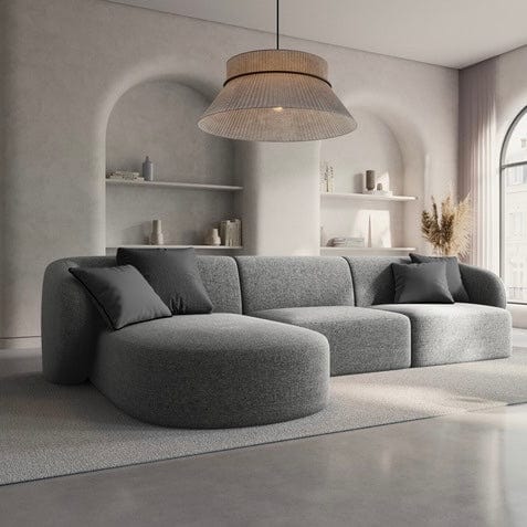 Home Atelier Milanov Sectional Boucle Sofa