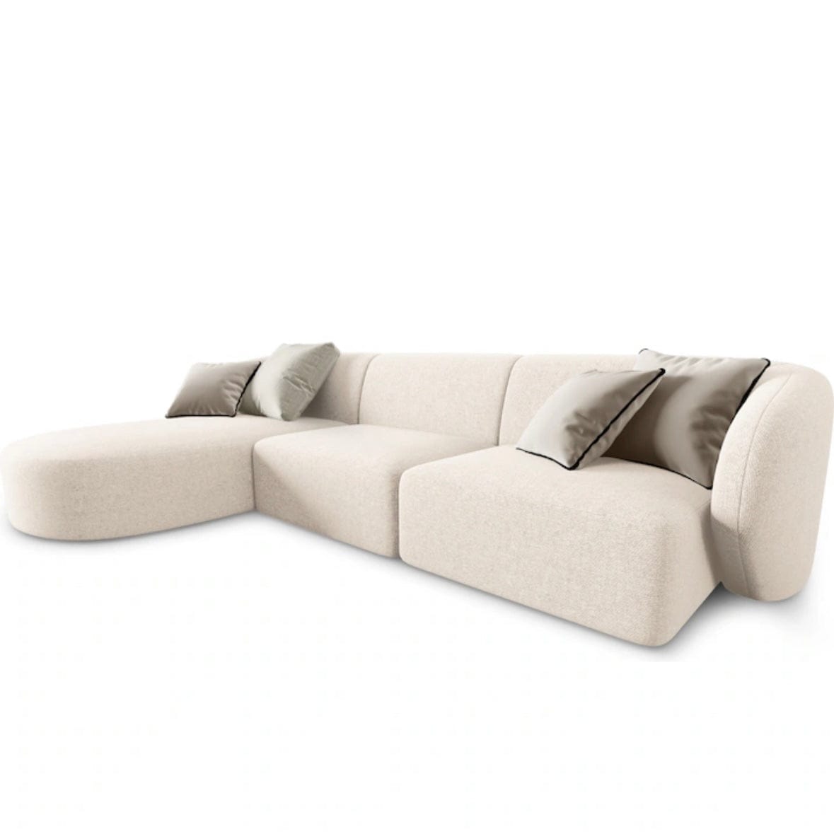 Home Atelier Milanov Sectional Boucle Sofa